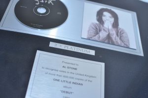 A double platinum disc award